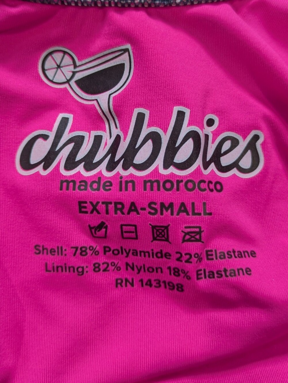 Chubbies The Electric Blue Green Tropical Flamingo Martini Beach Vaca Swimsuit - Picture 5 of 6